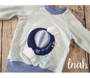 Stickserie - Ballon Liebe Fransenappli